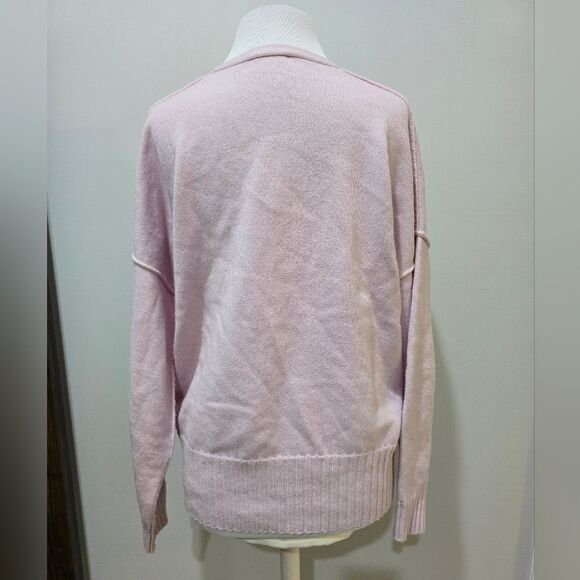 A.L.C. Merino Wool V-Neck Sweater Size XS Blush Pink - Picture 4 of 6